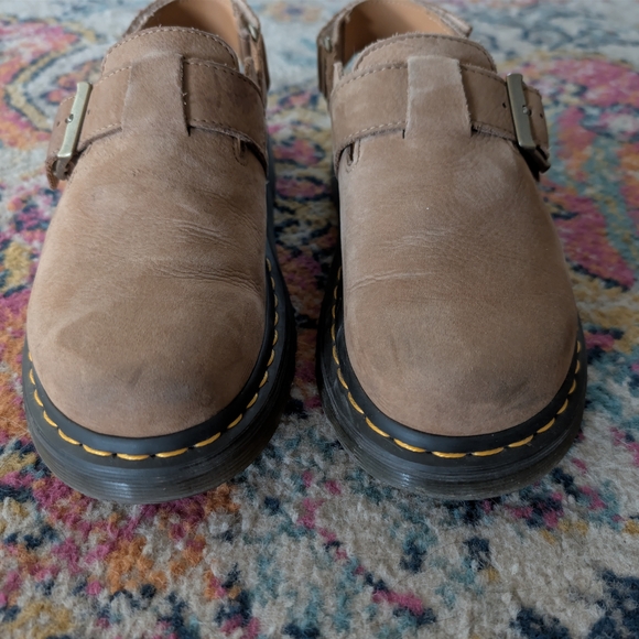 Dr. Martens Tan Leather Mules - Picture 4 of 9